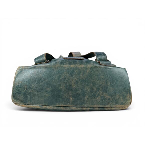 Bed Stu Howie Leather Backpack Distressed Green Laptop Travel Bag Handmade main image 4